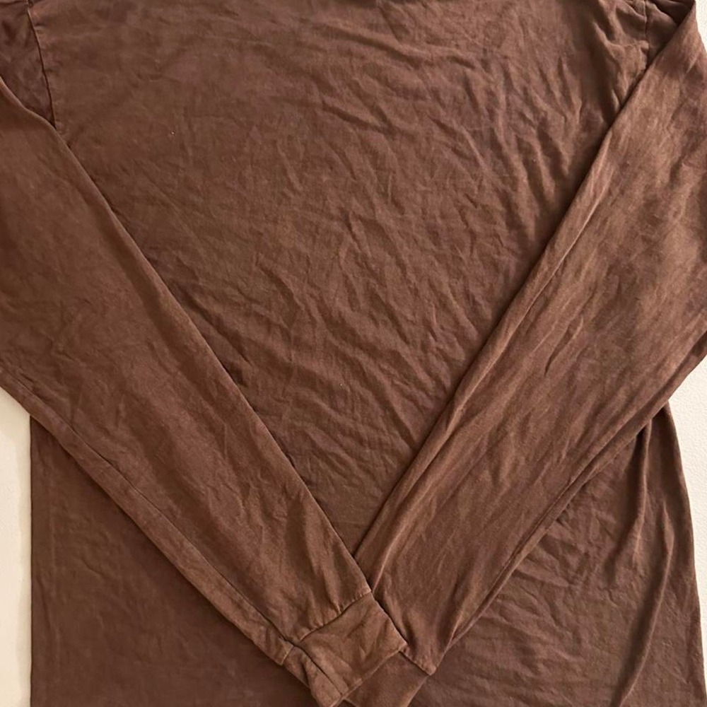Levi's long sleeve stone washed brown longsleeve shirt - Picture 5 of 7